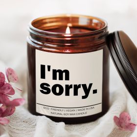 I'm sorry Candle (Title: Pink Grapefruit)